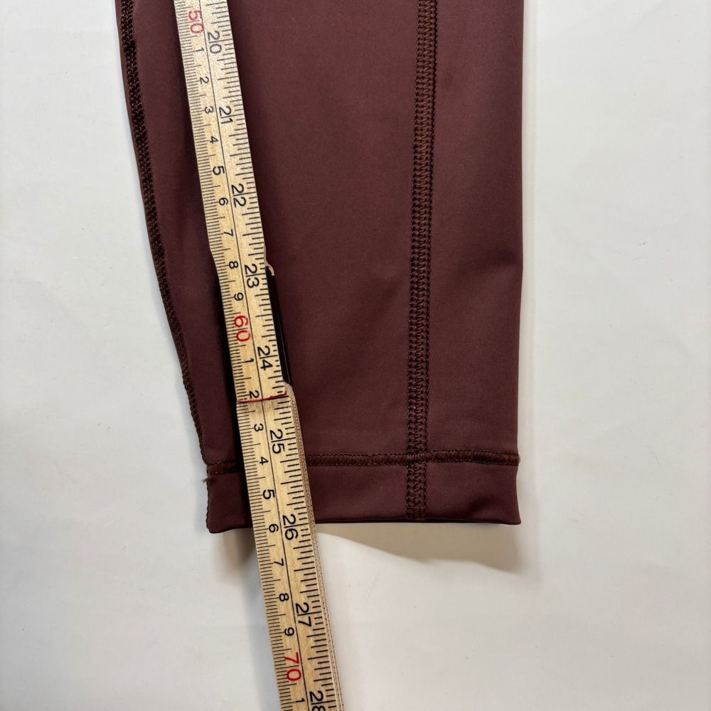 REI Swiftland Running Leggings Wmns M Burgundy Red Pocket Activewear Hiking Gorp - Picture 6 of 8